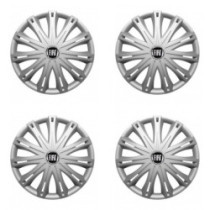 Puklice pre Fiat (čierny) 15 SPARK