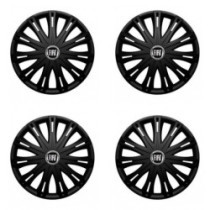 Puklice pre Fiat (čierny) 15 SPARK BLACK