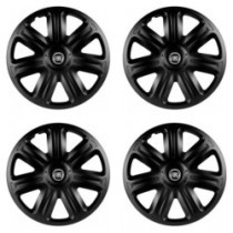 Puklice pre Fiat (čierny) 15 COMFORT BLACK