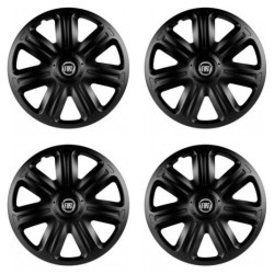 Puklice pre Fiat (čierny) 15 COMFORT BLACK