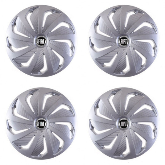 Puklice pre Fiat (čierny) 16 WIND RC SI