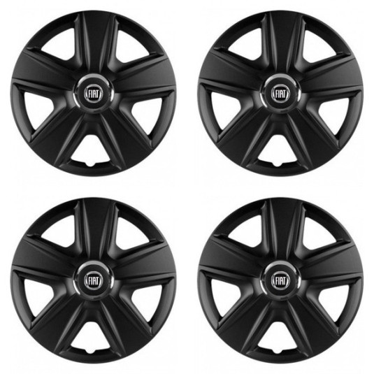 Puklice pre Fiat (čierny) 16 ESPRIT RC BLACK