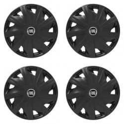 Puklice pre Fiat (čierny) pre dodávky 16 Craft black