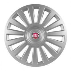 Puklice pre Fiat (červené) 14 Luxury