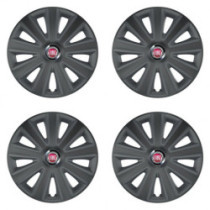 Puklice pre Fiat (červené) 14 Aviator carbon RC grafite