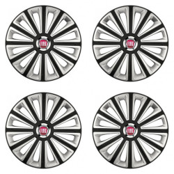 Puklice pre Fiat (červené) 14 TREND RC double colour