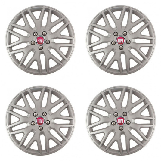 Puklice pre Fiat (červené) 15 DAKAR