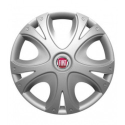 Puklice pre Fiat (červené) 15 DYNAMIC