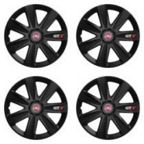 Puklice pre Fiat (červené) 16 GTX CARBON black