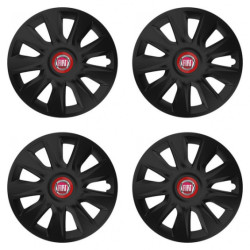 Puklice pre Fiat (červené) 16 STRATOS RR black