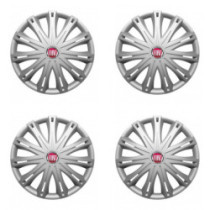 Puklice pre Fiat (červené) 16 SPARK