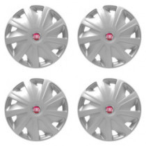 Puklice pre Fiat (červené) pre dodávky 16 Craft silver