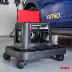 Dielenská stolička na kolieskach s úložným priestorom na náradie 150 kg AMiO-04269