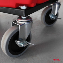 Dielenská stolička na kolieskach s úložným priestorom na náradie 150kg AMiO-04268