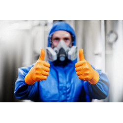 Nitrilové rukavice GoGrip oranžové veľkosť XL, 50 ks