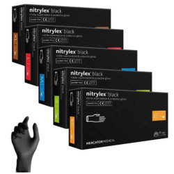 Nitrilové rukavice Nitrylex Basic veľkosť L, 100 ks black