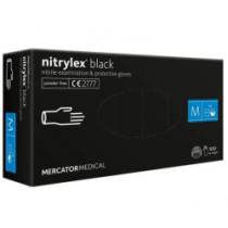 Nitrilové rukavice Nitrylex Basic veľkosť M, 100 ks black