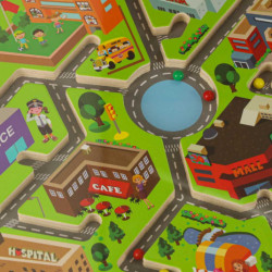 Magnetická drevená dosková hra s bludiskom na cestovanie veľké mesto 2 hráči