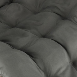 Záhradné lehátko LUARO turistické skladacie kreslo s vankúšom sivé