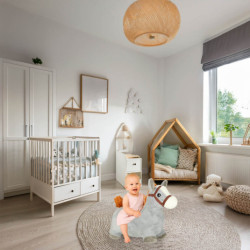 Detský skákací mostík s pumpou gumový kôň kôň