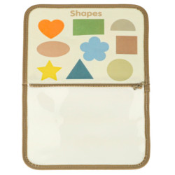 Senzorické zmyslové montessori manipulačné dosky dinosaurus prípad