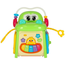 Vzdelávacia triediaca kocka s klavírnym krokodílom 4v1