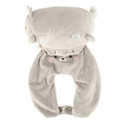 Cestovný vankúš 2v1 na krk pre lietadlo auto maskot mačka