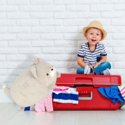 Cestovný vankúš 2v1 na krk pre lietadlo auto maskot mačka