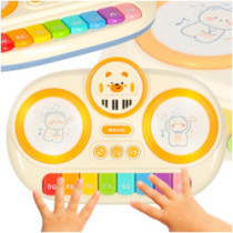 Detský interaktívny organový klavír vzdelávací béžový