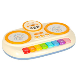 Detský interaktívny organový klavír vzdelávací béžový
