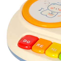 Detský interaktívny organový klavír vzdelávací béžový