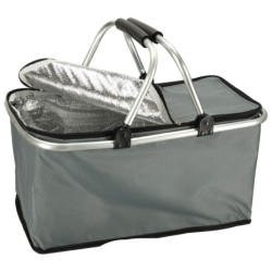 Tepelný skladací piknikový kôš- sivý