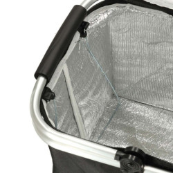 Tepelný skladací piknikový kôš- čierny