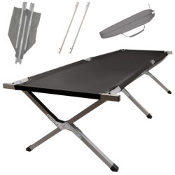 Skladacia turistická posteľ kanada- čierna