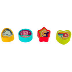 Vzdelávacia kocka interaktívne piano 6v1 Bibi-inn modrá