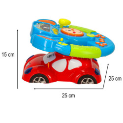 Interaktívny detský simulátor volantu hudba zvuky svetlá projektor