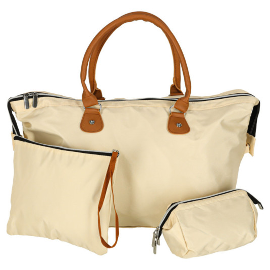 Dámska multifunkčná cestovná taška na kočík pre mamičky- béžová