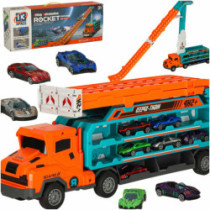 Obytný príves so šmykľavkou 6el oranžová