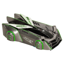 RC laserom riadené auto jazdiace po stene,  šedé