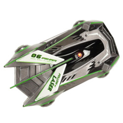 RC laserom riadené auto jazdiace po stene,  šedé