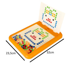 Magnetická tabuľa bodky zajačik