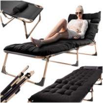 Turistické skladacie poľné lôžko- čierne