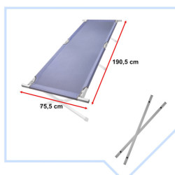 Skladacia poľná posteľ turistická- modrá