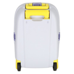 Detský cestovný kufor na kolieskach na príručnú batožinu,  žltý