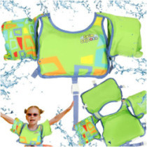 AQUASTAR Zelená plavecká vesta s rukávmi