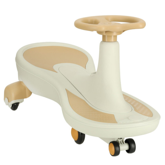 Odrážadlo svietiace LED kolesá s hrajúcou hudbou, zlato- biela