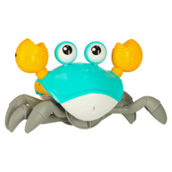 Interaktívny krab so zvukom, modrý