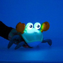 Interaktívny krab so zvukom, modrý