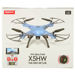 RC dron SYMA X5HW 2.4 GHz s Wi-Fi kamerou-  modrý