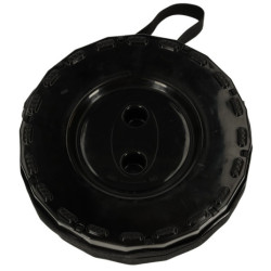 Skladacia stolička pre domáce záhradné kepovanie-  čierna